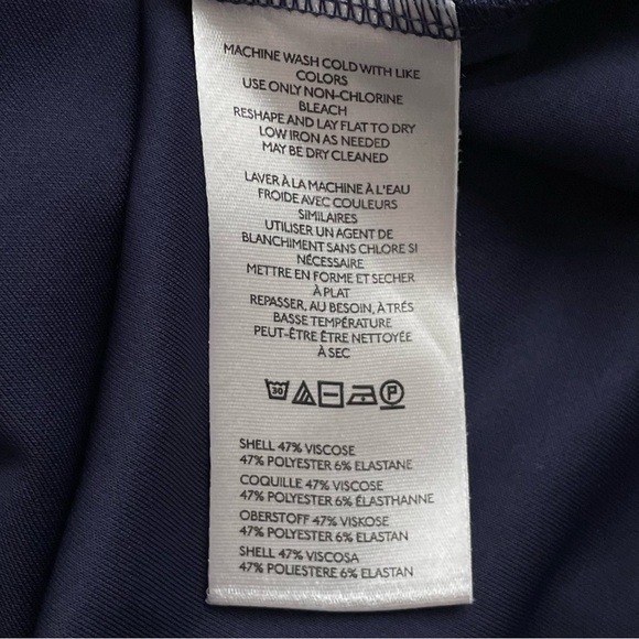 Anthropologie Long-Sleeve Cowl-Back Maxi Dress Navy Blue Medium NWT - Picture 11 of 13